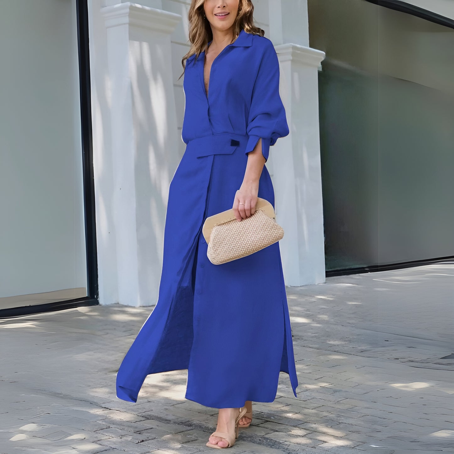 Ingrid™ | Elegant maxiklänning med V-ringning