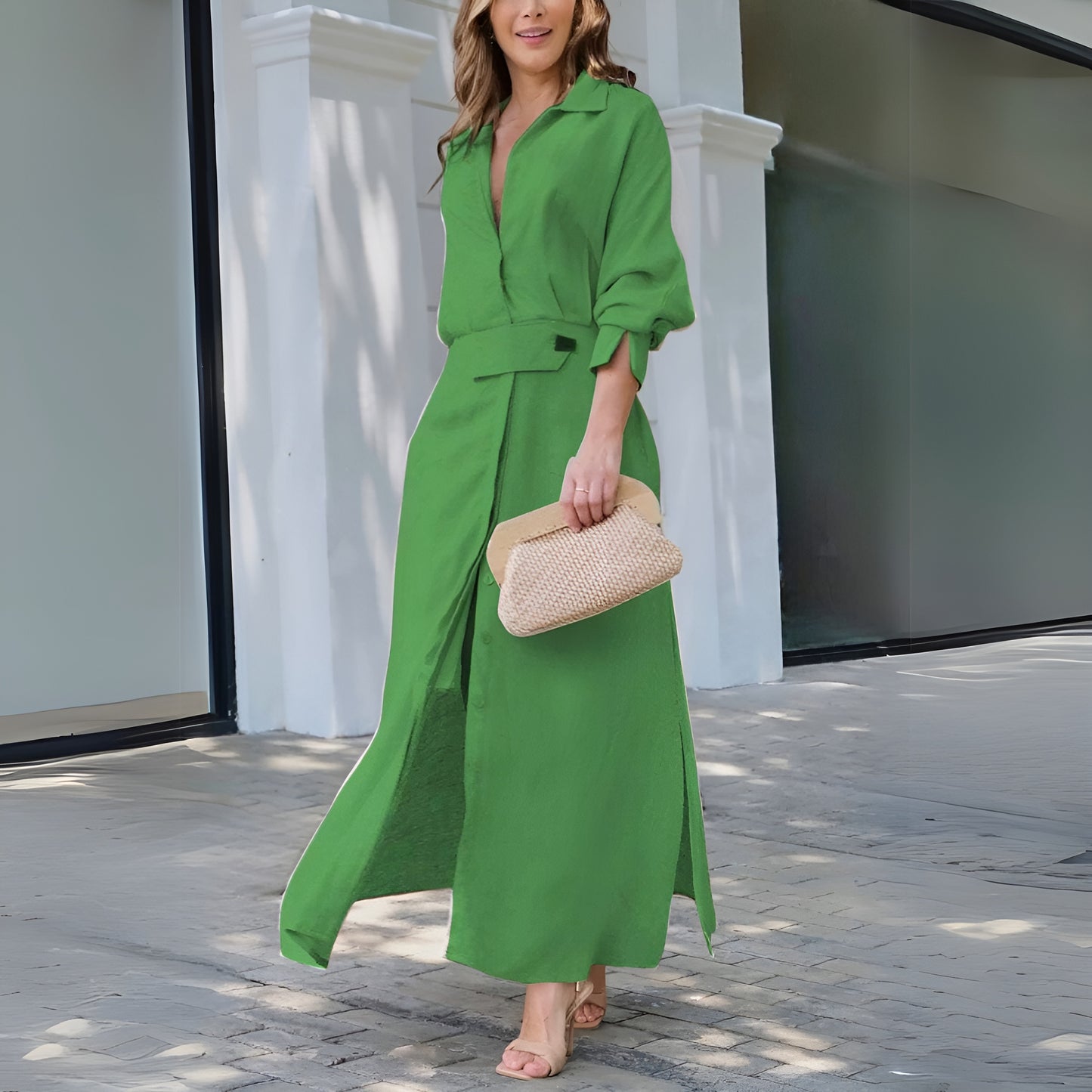 Ingrid™ | Elegant maxiklänning med V-ringning