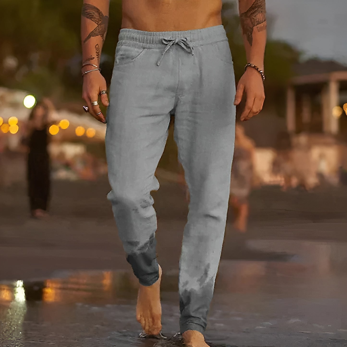 Henrik™ | Luftiga linnebyxor