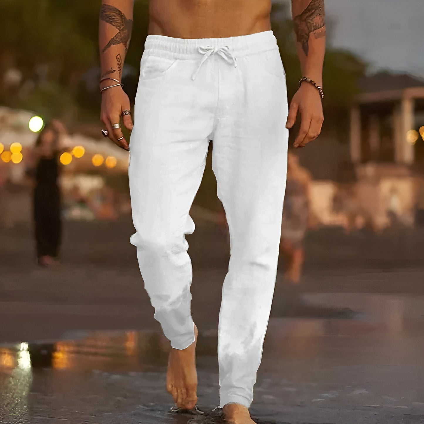 Henrik™ | Luftiga linnebyxor