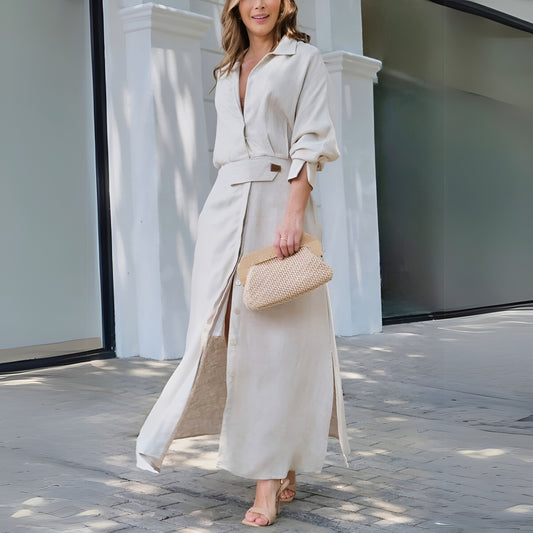 Ingrid™ | Elegant maxiklänning med V-ringning