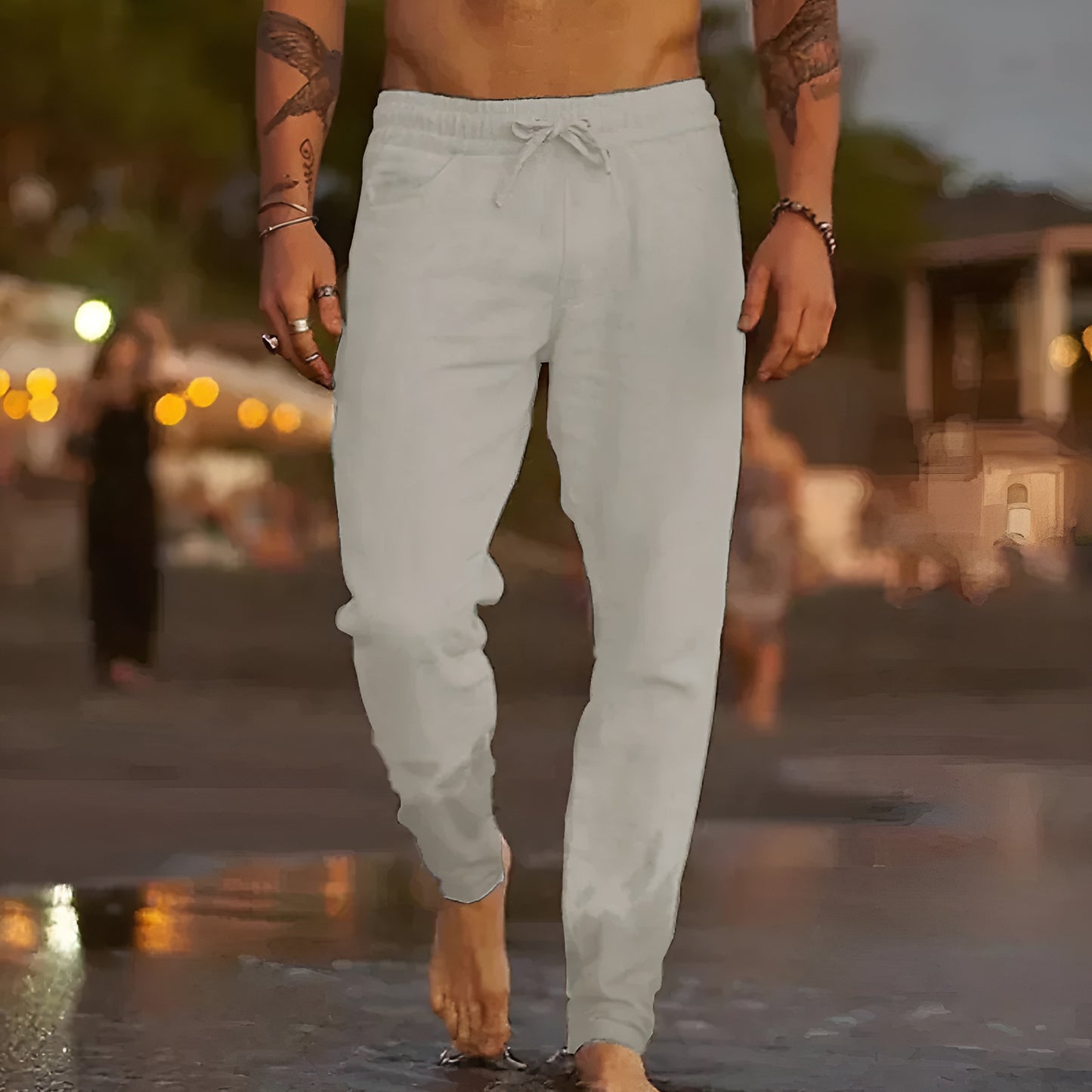 Henrik™ | Luftiga linnebyxor