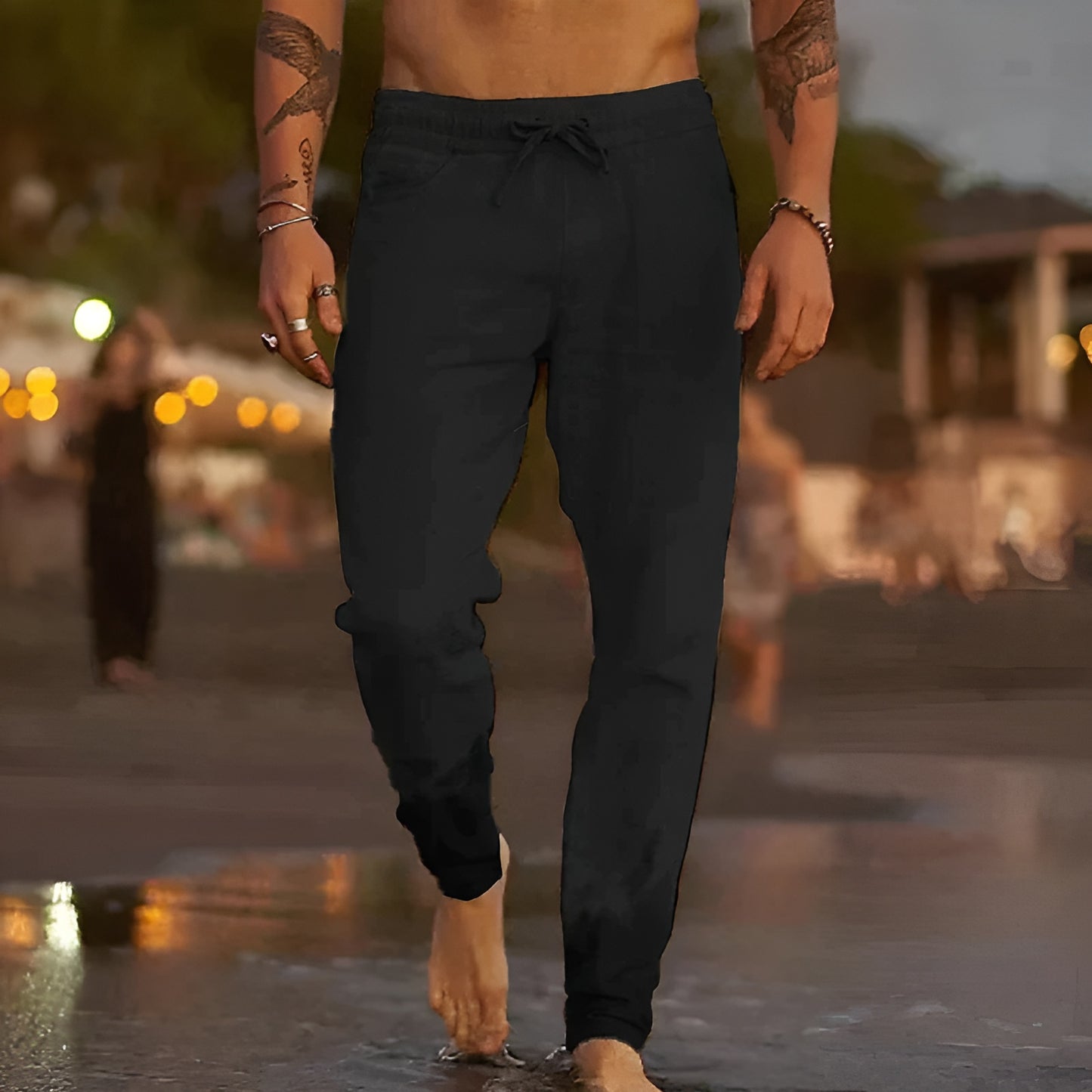 Henrik™ | Luftiga linnebyxor