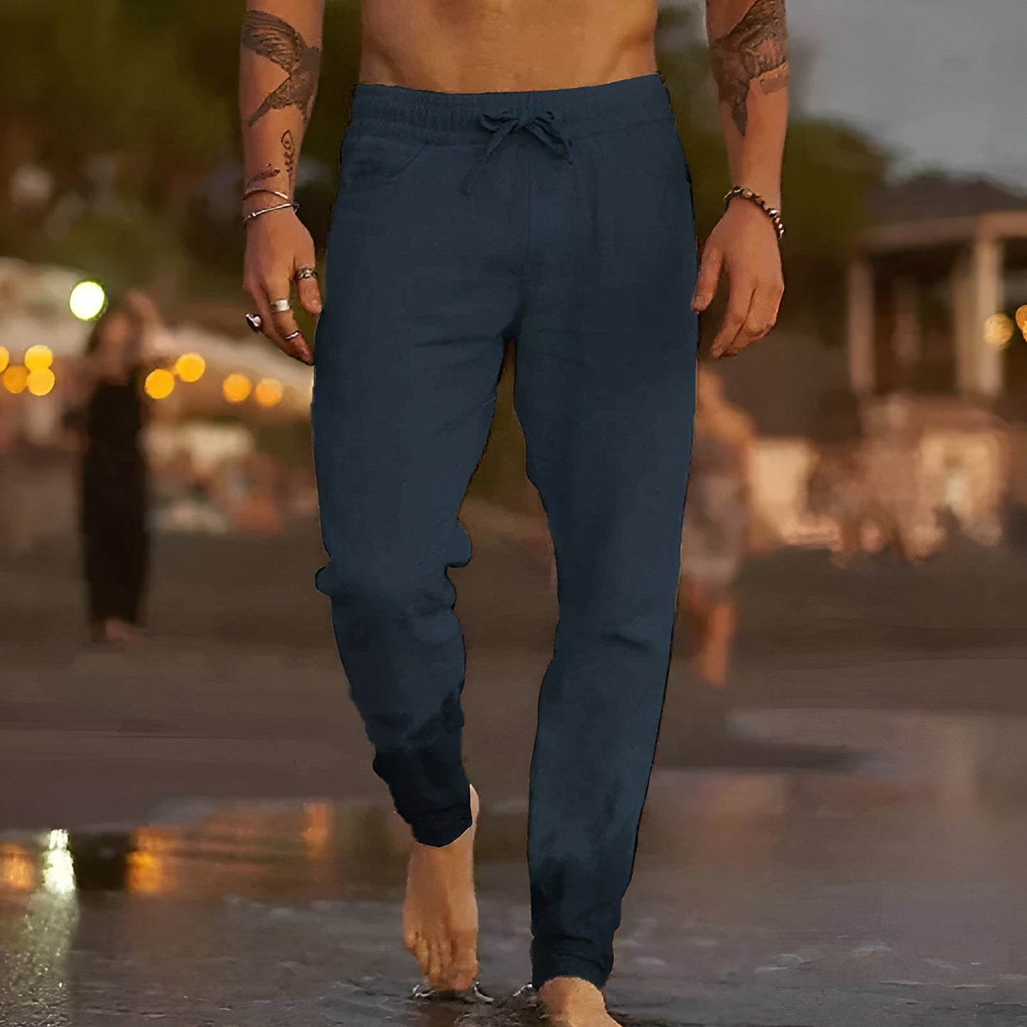 Henrik™ | Luftiga linnebyxor