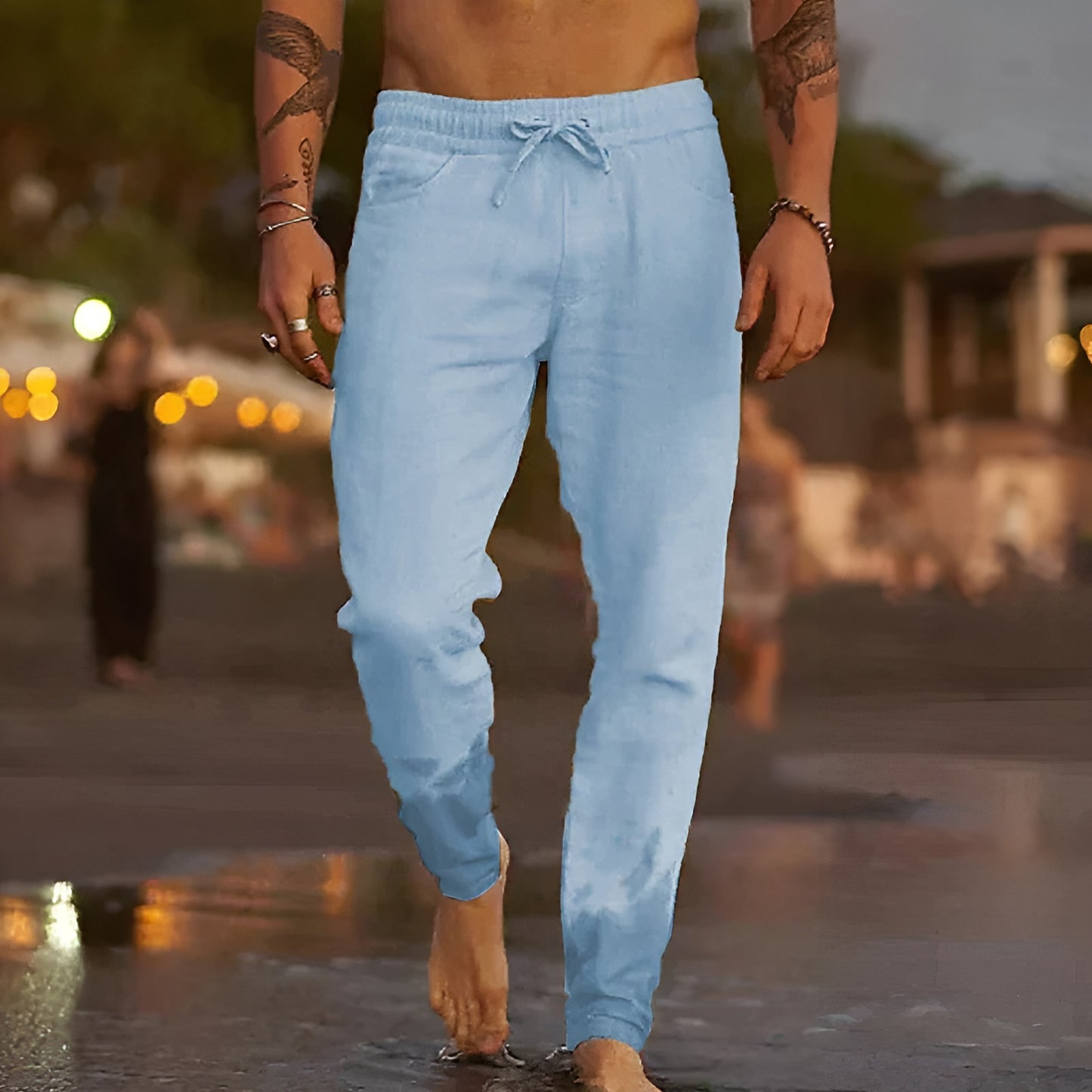 Henrik™ | Luftiga linnebyxor