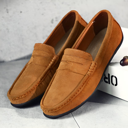 Gustav™ | Klassiska loafers i retro mocka