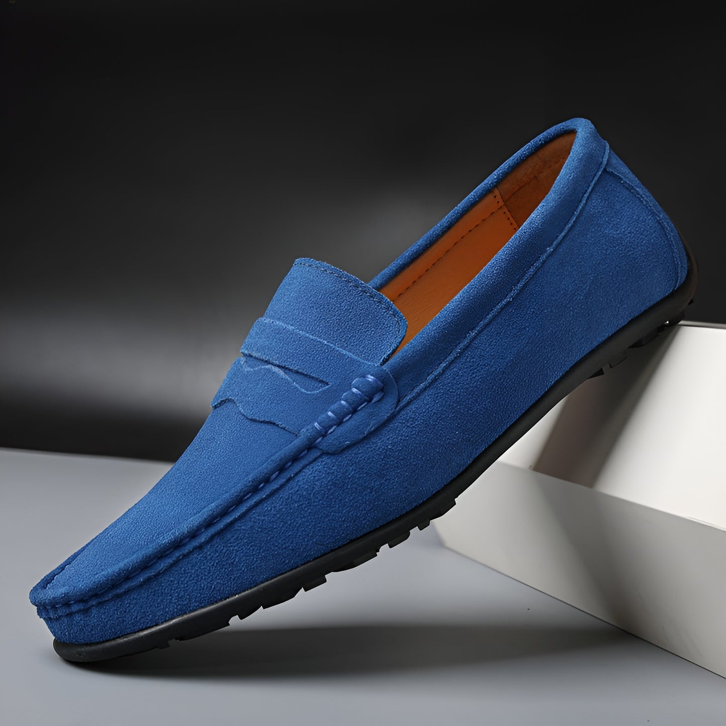 Gustav™ | Klassiska loafers i retro mocka