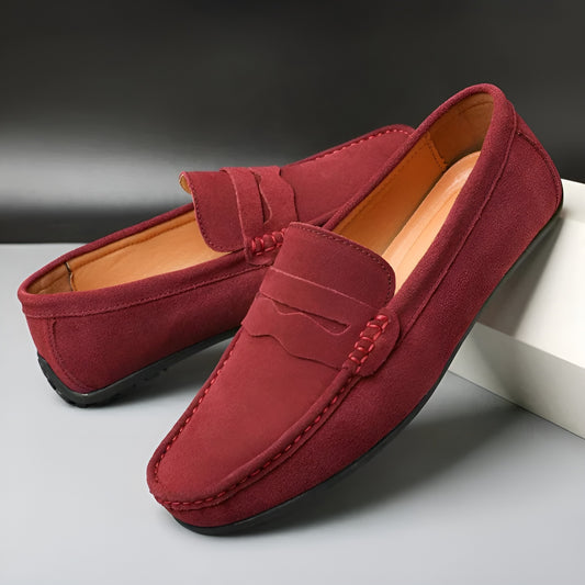 Gustav™ | Klassiska loafers i retro mocka