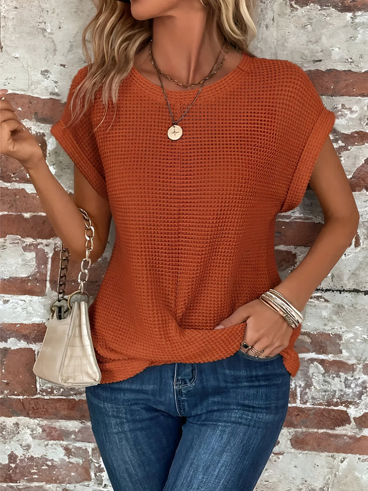 Elsa™ | Elegant Blus med Rund Hals
